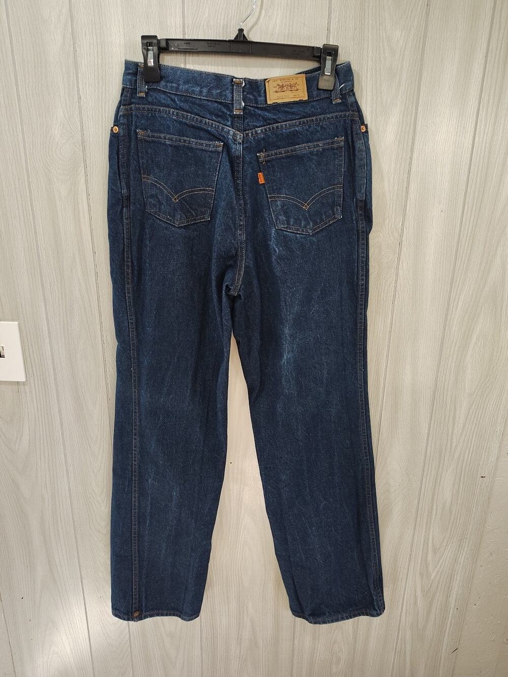 Vintage Women's Levi's Orange Tag Size 16 25035 Straight Leg Western Work Chore